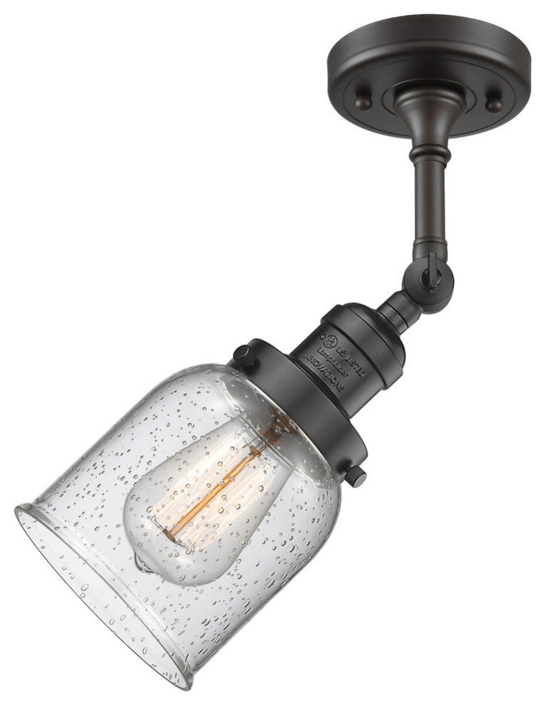 Innovations Lighting 201F-Ob-G54-Led 1 Light Dimmable Led Semi-Flush Mount