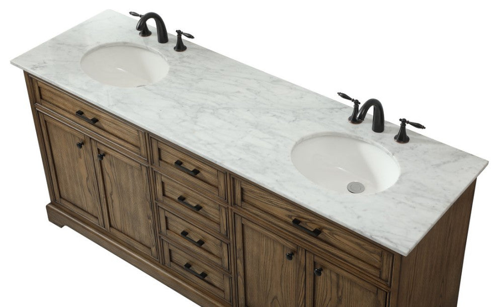 Home Living 21.5" Transitional Driftwood-Light Bathroom Vanity