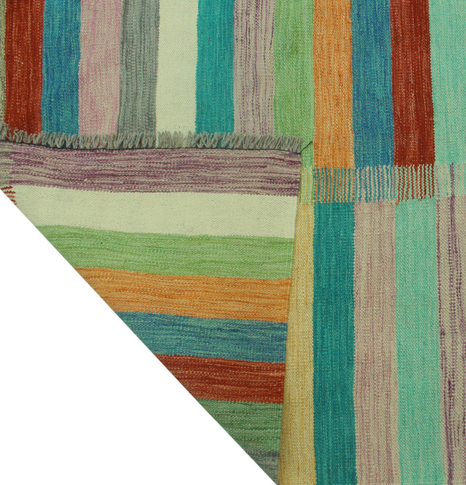 Winchester Kilim Norton Red/Blue Rug, 6'6x9'8