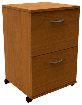 Essentials 2-Drawer Mobile Filing Cabinet 8093 from Nexera, Cappuccino