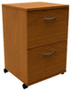 Essentials 2-Drawer Mobile Filing Cabinet 8093 from Nexera, Cappuccino