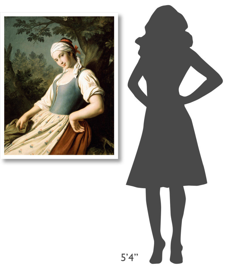 "Young Woman" Digital Paper Print by Pietro Antonio Rotari, 31"x38"