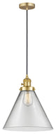 Innovations 201CSW-SG-G42-L-LED Cone 1 Light Mini Pendant, Switch, Satin Gold