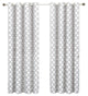 Meridian Room Darkening Grommet Panels, 2PC, White, 104"x108"