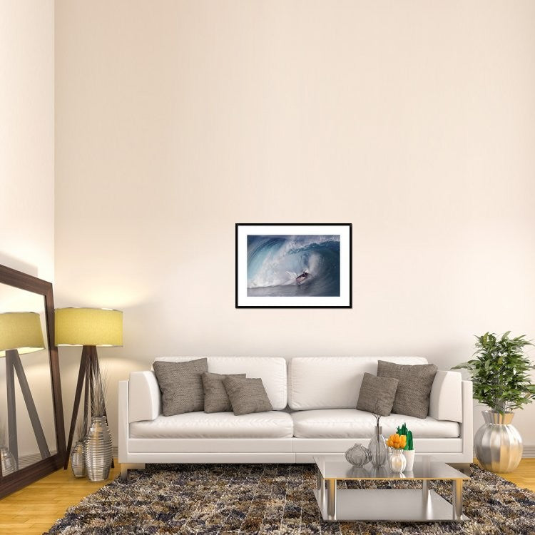 "A Wave Player" Framed Digital Print by Cheng Chang, 38"x28"