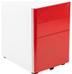 Modern 3-Drawer Mobile Locking Filing Cabinet