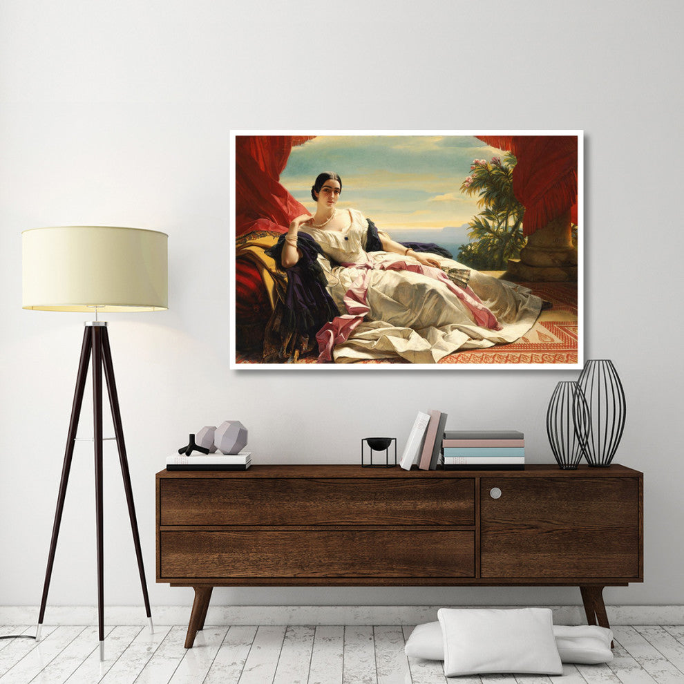 "Portrait of Leonilla, Princess of Sayn-Wittgenstein-Sayn" Paper Art, 62"x42"