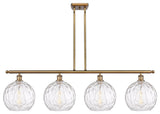 Innovations 516-4I-BB-G1215-10 4 Light Island Light, Brushed Brass