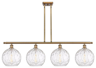 Innovations 516-4I-BB-G1215-10 4 Light Island Light, Brushed Brass