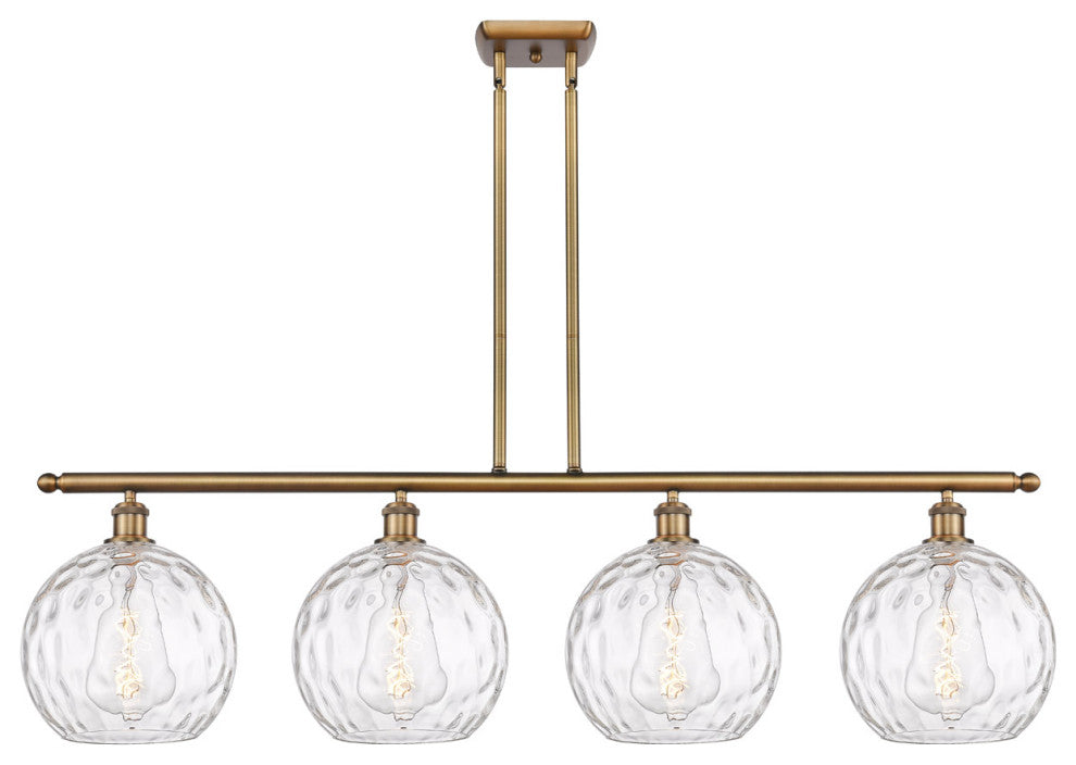 Innovations 516-4I-BB-G1215-10 4 Light Island Light, Brushed Brass