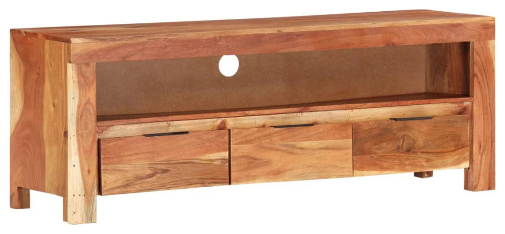 vidaXL TV Stand TV Console Sideboard Media Unit Cupboard Solid Acacia Wood