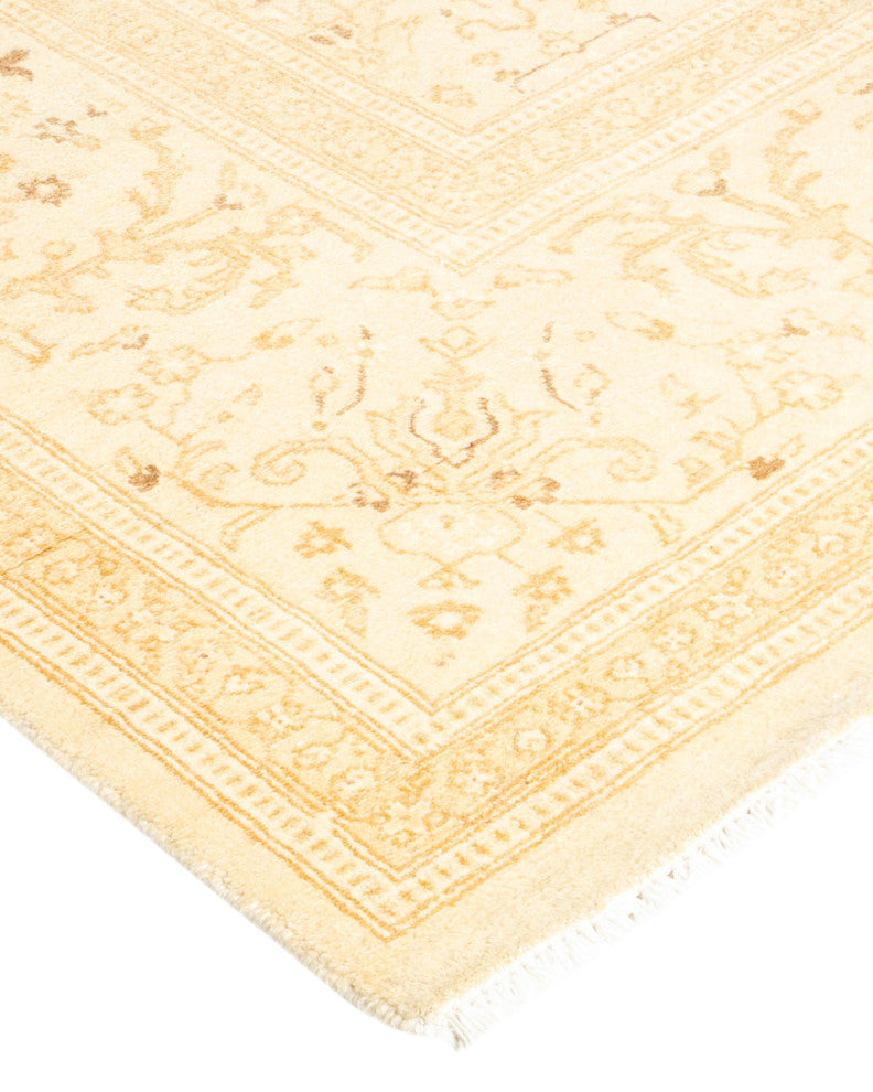 Mogul, One-of-a-Kind Hand-Knotted Area Rug Ivory, 7' 10" x 9' 10"