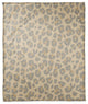 Neutral Gray Leopard 50x60 Coral Fleece Blanket