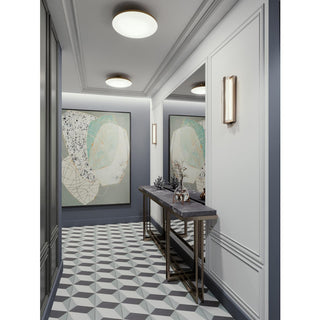 Skye, LED Flush Mount, 15", Satin Brass