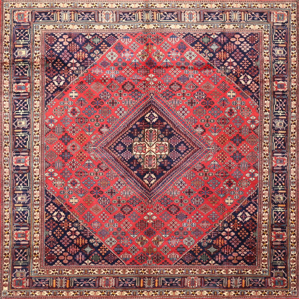 Ahgly Company Indoor Square Traditional Area Rugs, 7' Square