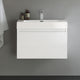 Fresca Mezzo 30" White Wall Hung Cabinet With Integrated Sink
