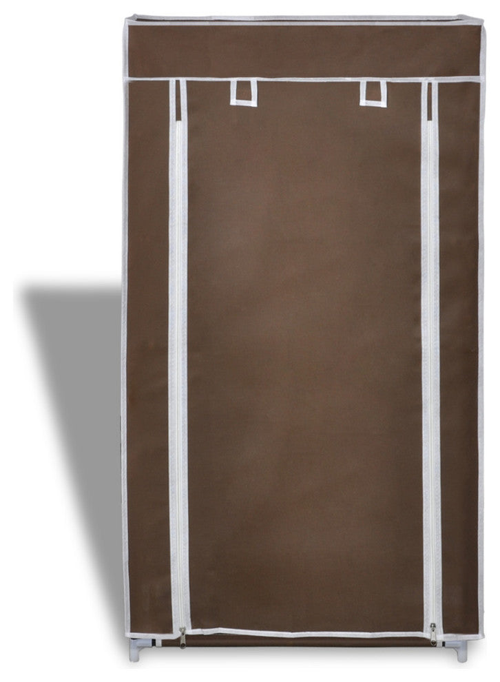 10 Pair 5 Tier Shoe Rack Tower Portable Closet Storage Organizer w/ Shelf Brown