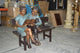 Boy and a Girl on Bench reading book bronze Statue -  Size: 43"L x 20"W x 36"H