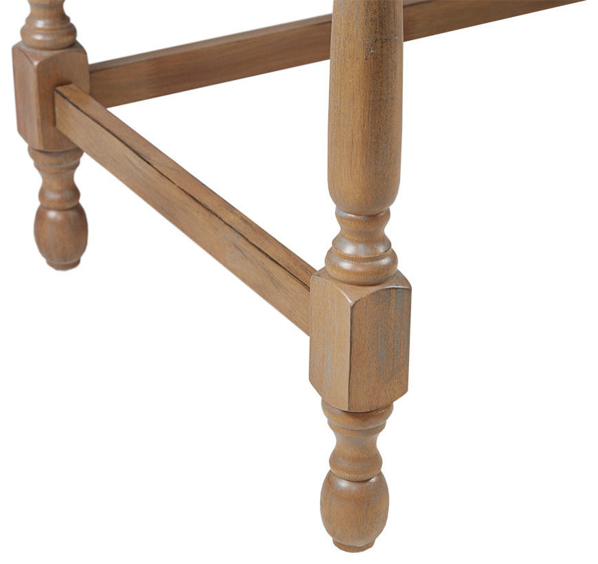 Martha Stewart Tabitha Farmhouse Wood Office Writing Desk, Natural