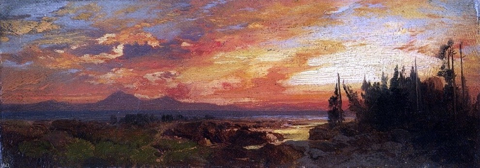 Thomas Moran Sunset on the Great Salt Lake Utah Wall Decal