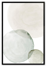 Satin Black 16" x 20" Serene Spheres Framed Print