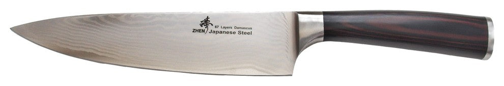 Zhen Japanese Damascus Chef Knife 8" Cutlery