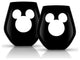 Disney Luxury Mickey Mouse Crystal Stemless Wine Glass 20 oz Set of 2