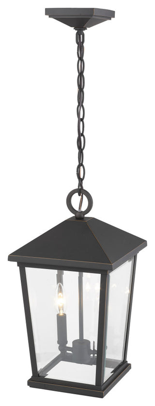 Z-Lite 568CHB Beacon 2 Light 10"W Outdoor Mini Pendant - Oil Rubbed Bronze