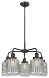 Innovations Edison 5 24" Chandelier Oil Rubbed Bronze