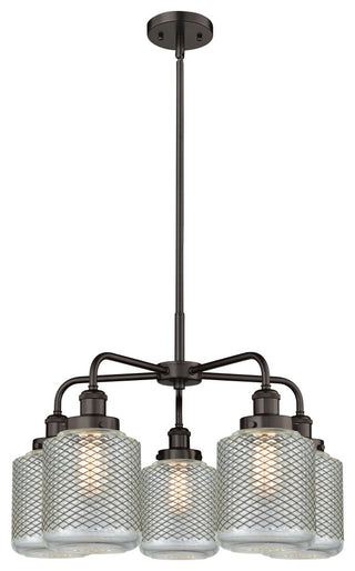 Innovations Edison 5 24" Chandelier Oil Rubbed Bronze