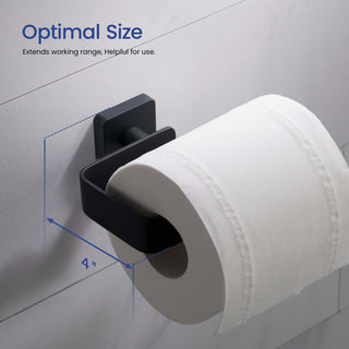 Blaze Bathroom Toilet Paper Holder, Matte Black
