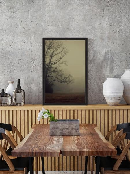 "A Gathering of Fog" Framed Painting Print, 30"x45"