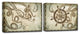 Ready2HangArt 'Sea Anchor & Ship' by Olivia Rose 2-PC Canvas Art Set, 12"x32"