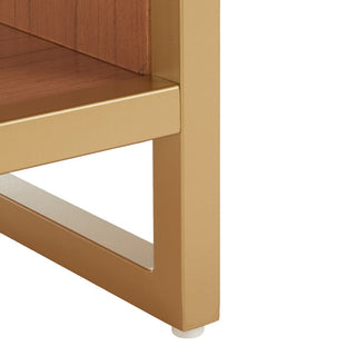 Safavieh Iona Open Shelf Bench, Black/Natural