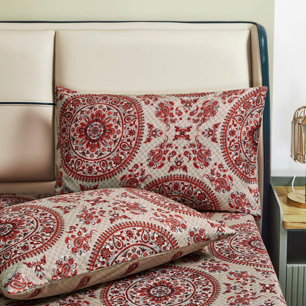 Tache Bohemian Chic Mandala Paisley Duvet Cover, Cal King