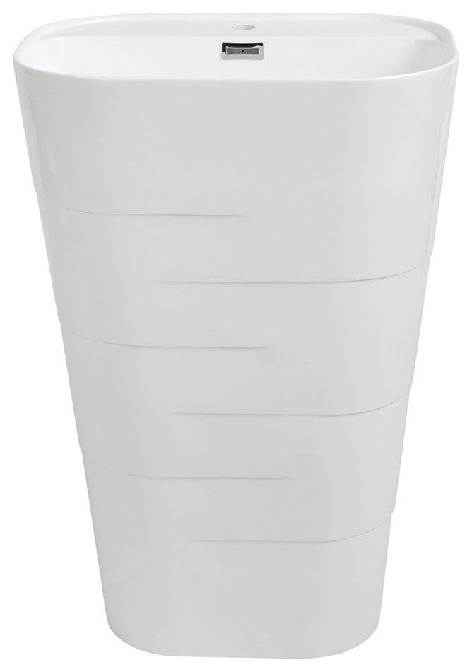 24" Streamline K-1889-24 Solid Surface Resin Freestanding Basin
