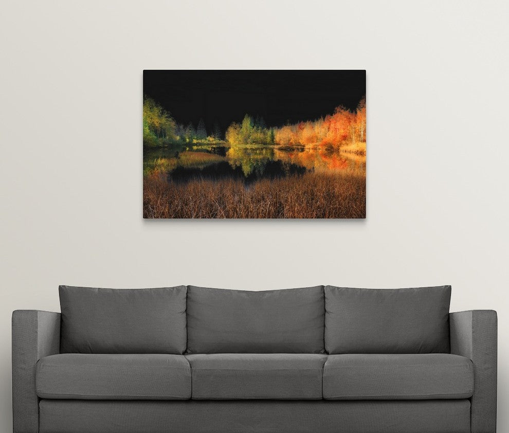 "Black Sky" Wrapped Canvas Art Print, 48"x32"x1.5"