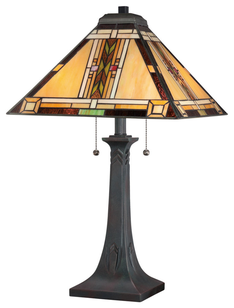 Navajo 2-Light Table Lamp, Valiant Bronze