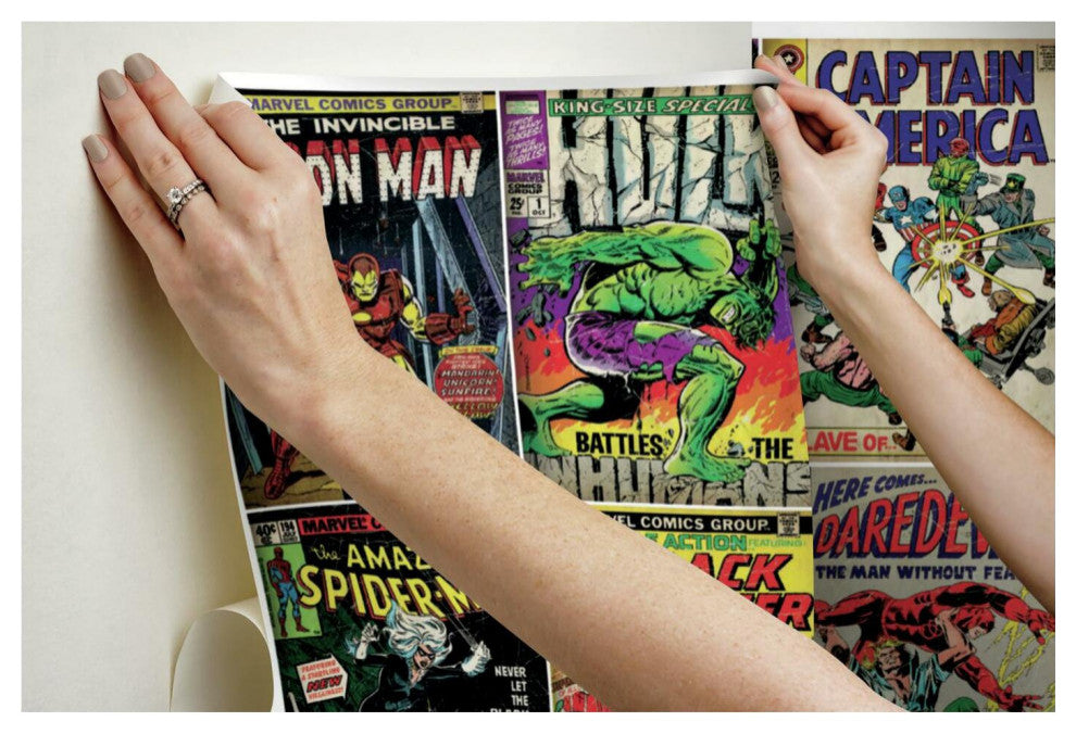 Marvel Comic Cover Peel And Stick Mural