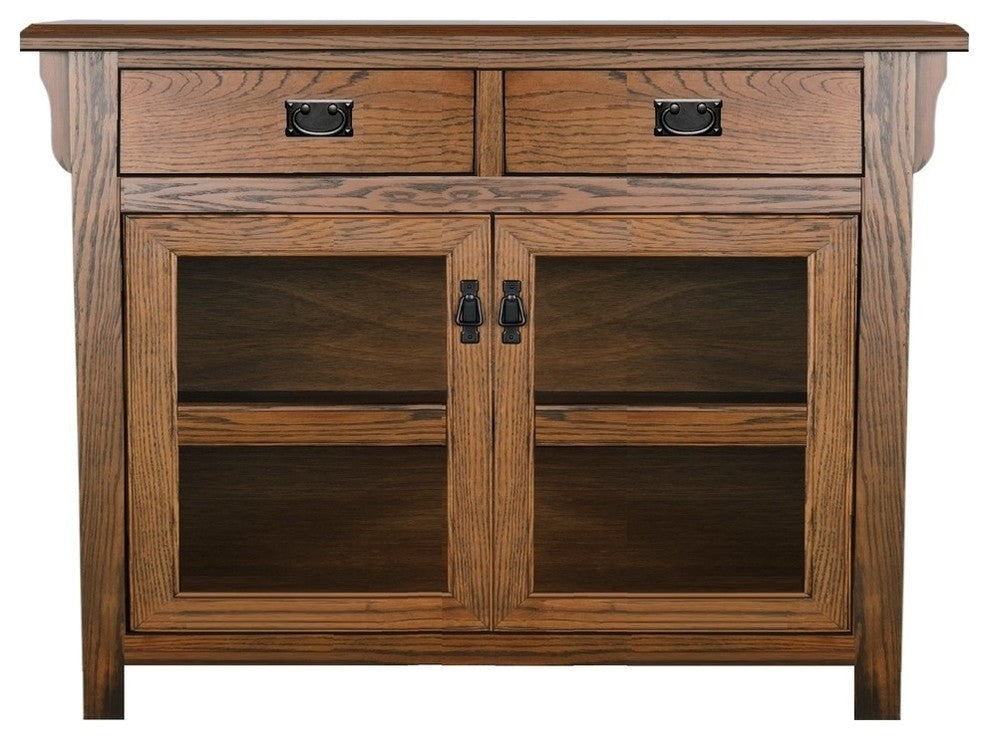 Eagle Furniture 55" Wide Mission Entertainment TV Console, Concord Cherry