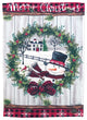Snowman Merry Christmas Flag, Polyester, Garden