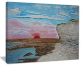 "Sunset Seashore" Canvas Print