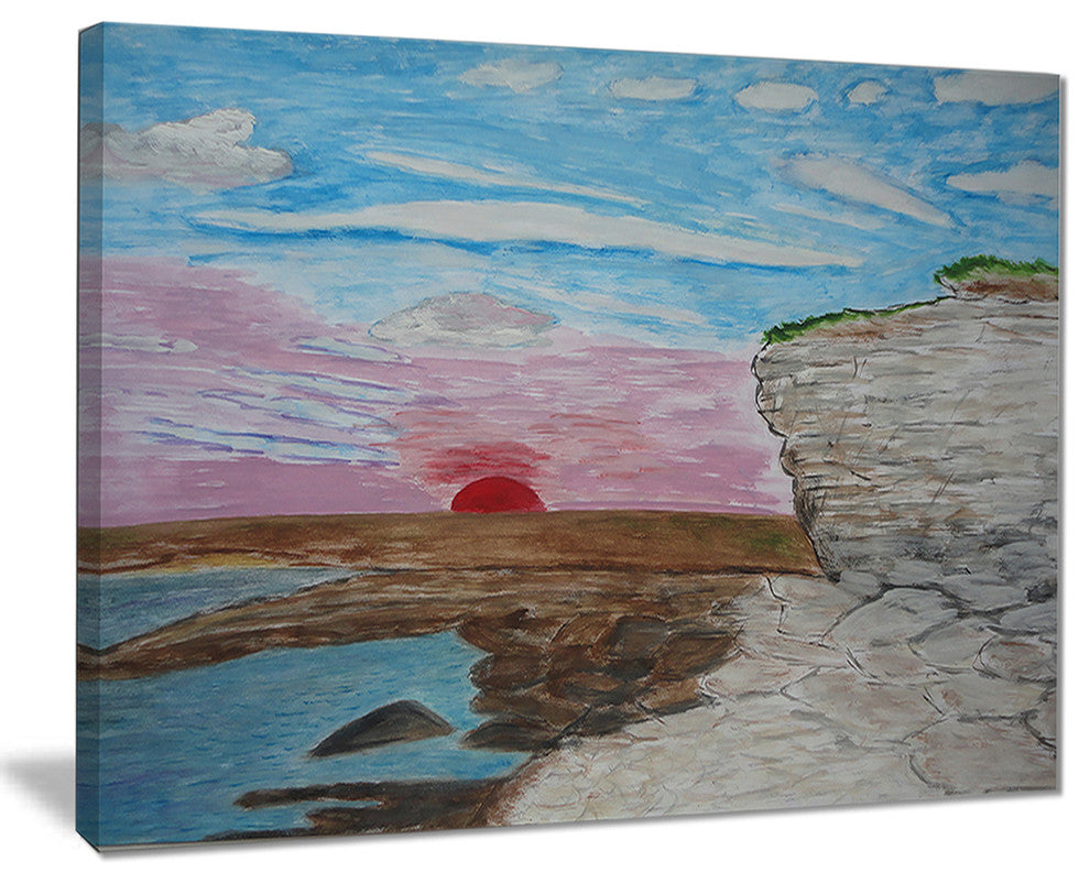 "Sunset Seashore" Canvas Print