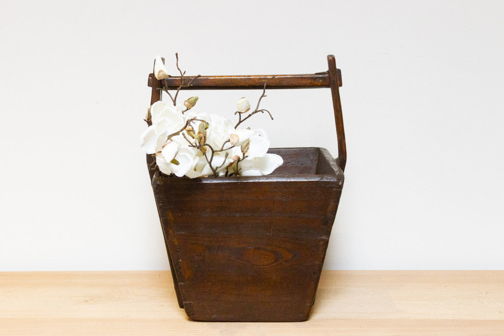 Antique Chinese Wooden Basket