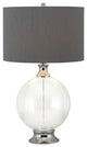 Kenroy Home Celestial Table Lamp Glass with Chrome Finish Accent - 32024GCH