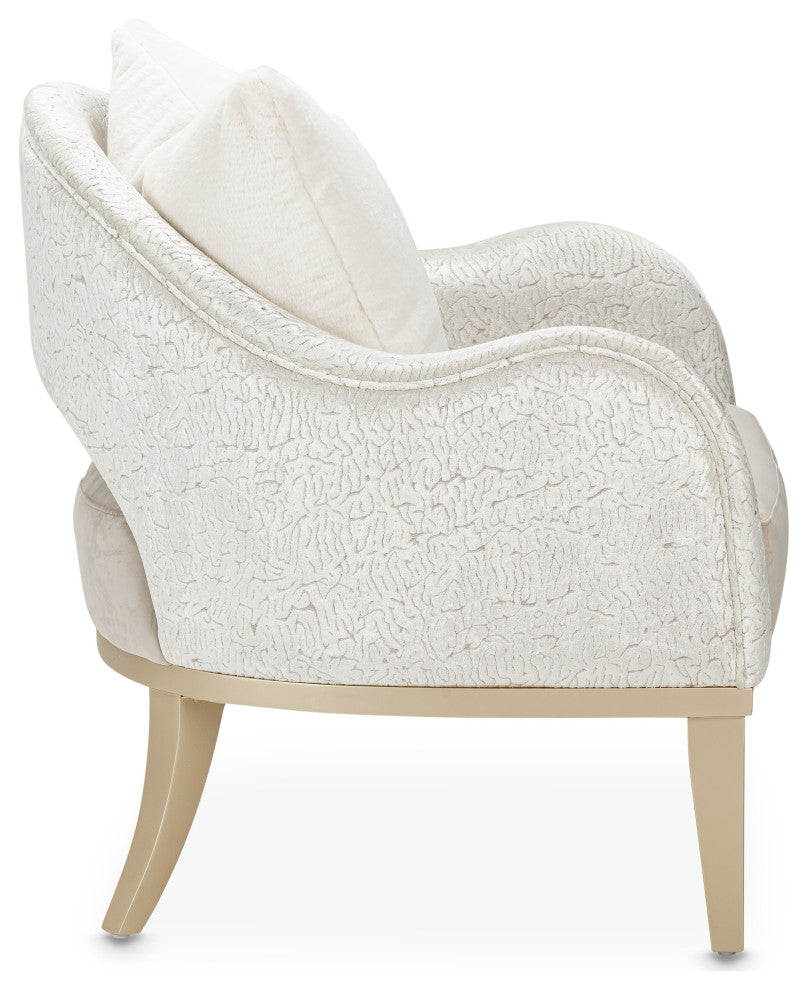 Yvette Accent Chair - Porcini/Champagne