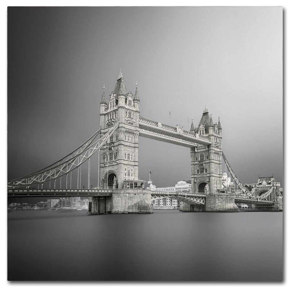Ahmed Thabet 'Tower Bridge' Canvas Art, 14 x 14