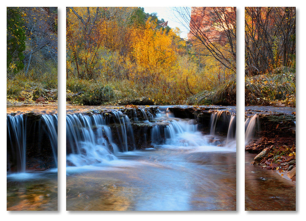 Pierre Leclerc 'Zion Autumn' Multi Panel Art Set, 41"x30"