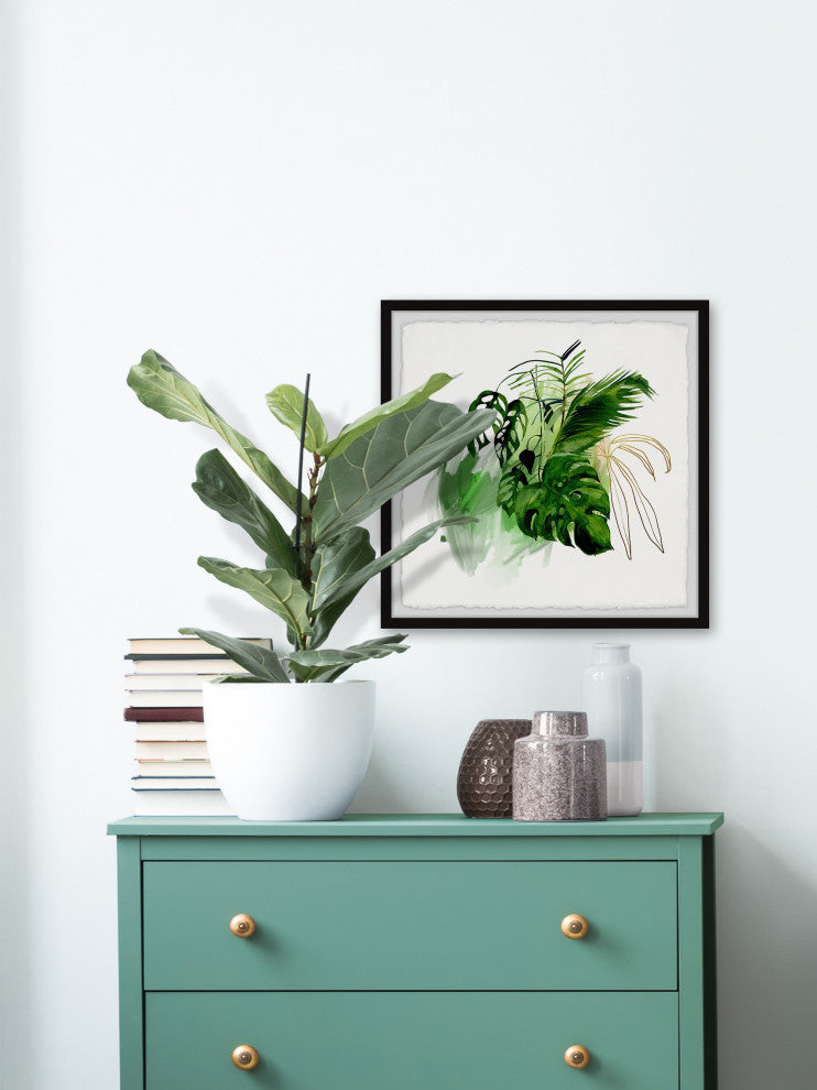 "Garden Gateway" Framed Painting Print, 12x12