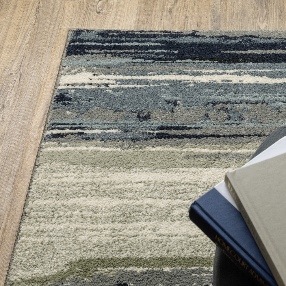 Sarasota Abstract Galaxy Indoor Area Rug, Blue, 2' x 3'